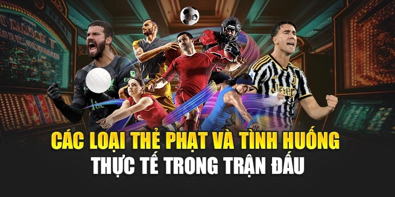 Các loại thẻ phạt và tình huống thực tế trong trận đấu